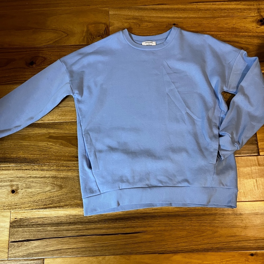 Blue sweatshirt